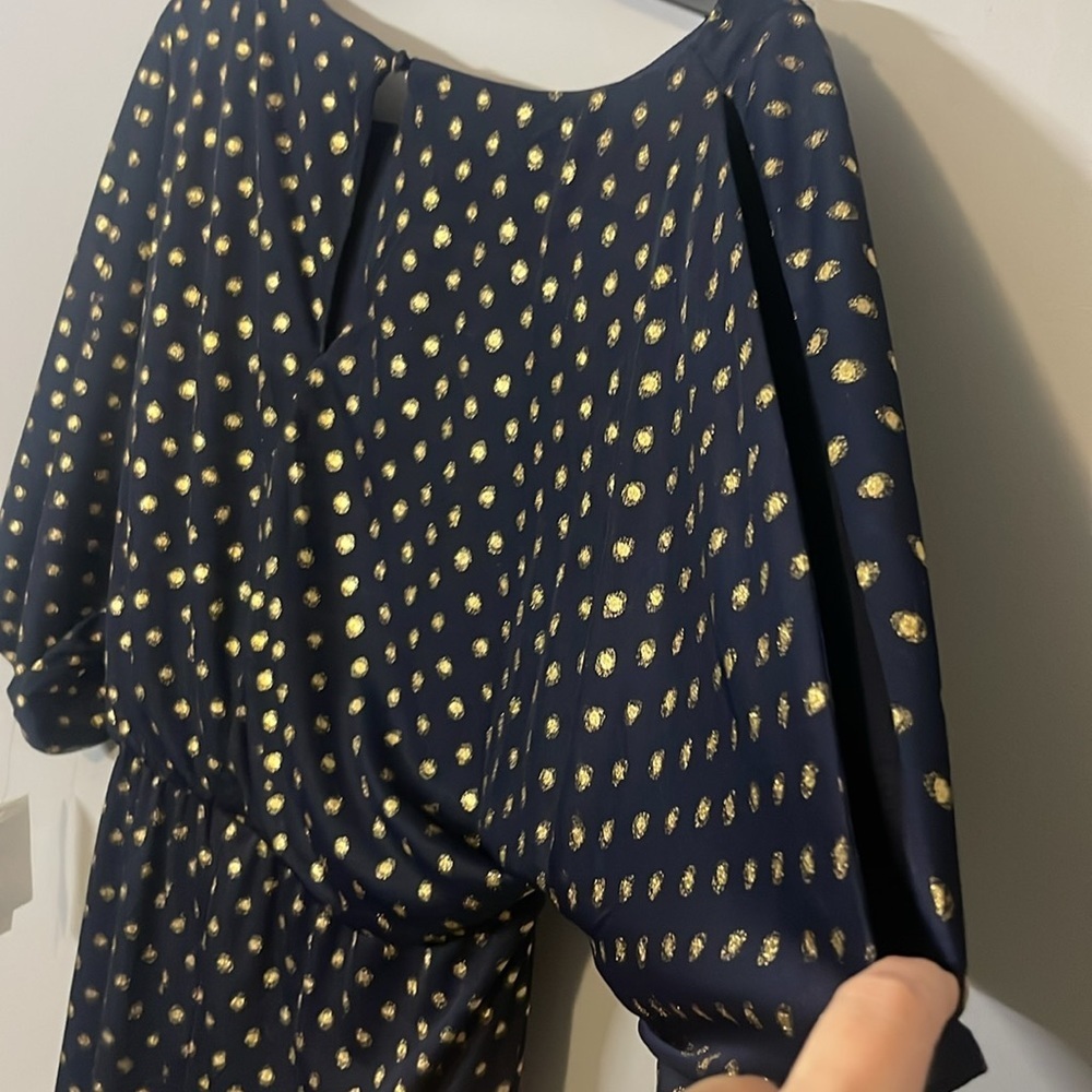 Navy and Gold Dress - Picture 4 of 6